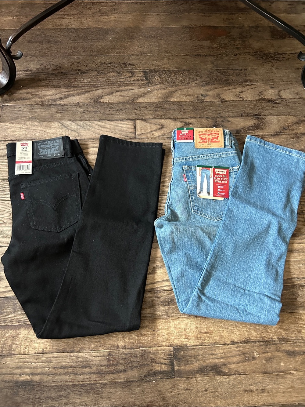 Levi's  kid  boy 511 Jeans - Black and Light Blue - Classic Fit